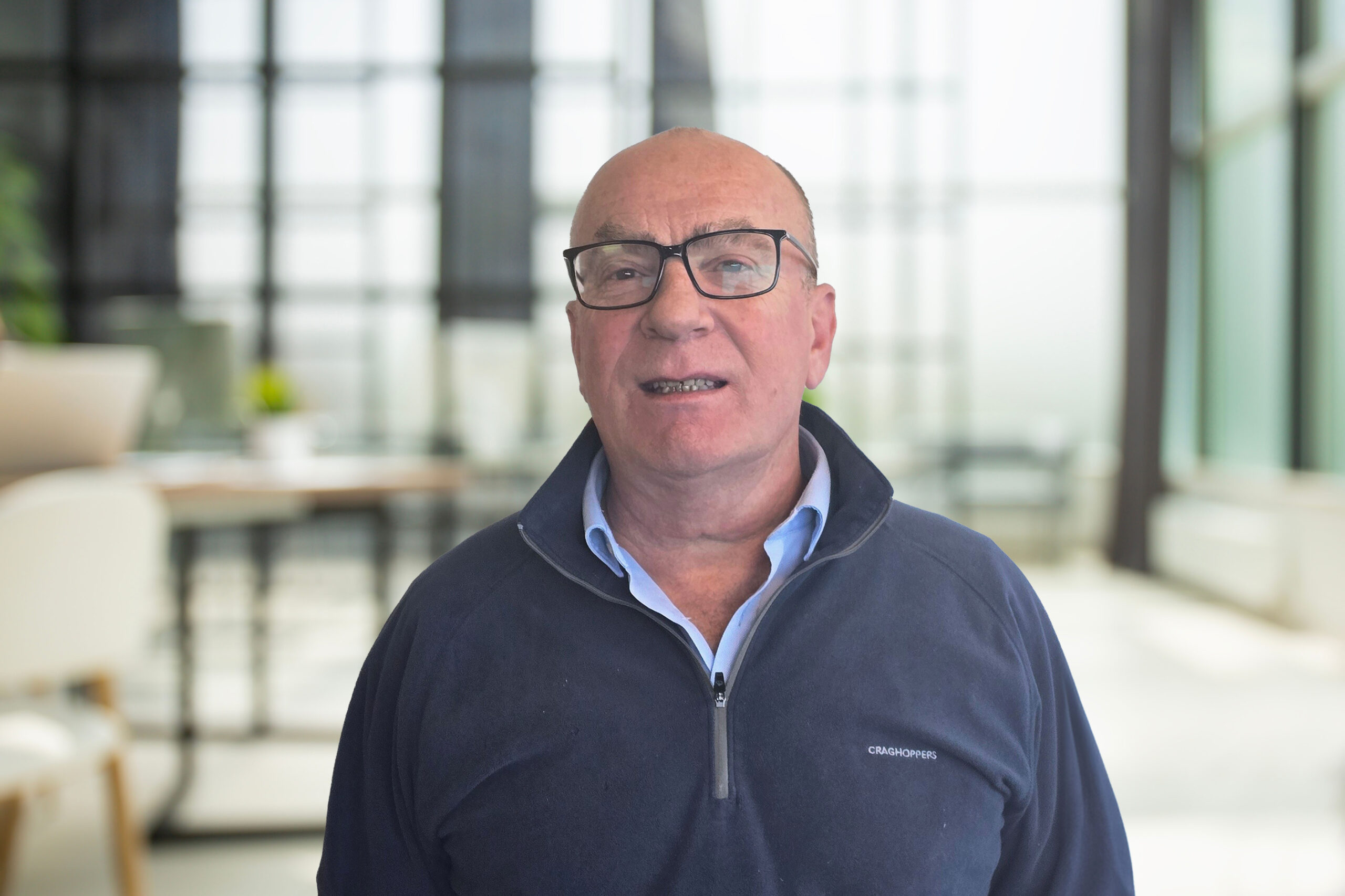 Business office without people with blurred bokeh background